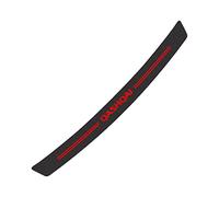 Ehao Carbon Fiber Rear Bumper Protector for Nissan Qashqai, Car Rear Trunk Sill Plate Scuff Plate Strip Back Bumper Guard Anti-Scratch Trim Cover Styling Accessories, Red