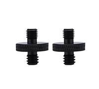 ehbn9 2pcs 1/4"-20 Male to M4 M5 M6 M8 M10 Male Threaded Screws Tripod Converter Screw Black