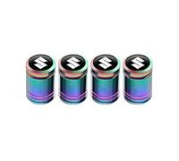 EHBXPA 4pcs Metal Car Wheel Tire Valve Caps Stem Case Covers. For Suzuki Kizashi Kei Liana MR Wagon Reno.,A