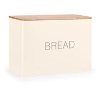 EHC Bread Bin, Bread Bins for Kitchen, Bread Tin, Large Bread Bin food Storage, Cream