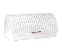 EHC Bread Bins for Kitchen, Bread Box with lid, Kitchen Storage Bin, Bread Container, White, VENTILATED Back to keep Contents Fresher for longer