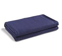EHC Classic Rib Throw, Sofa Bed Throw Bedspread - 150cm x 200cm (60" x 80") Fits most 2 seater Sofas Settee Arm Chair & Single Bed Throw, Navy Blue