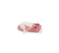 EHC Cotton Handwoven Reversible Single Sofa Throw Arm Chair Cover 125 x 150 cm - Red