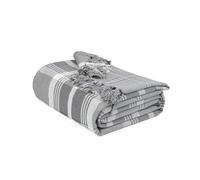 EHC Cotton Throws for Sofas Large, Bed Throw King Size, Bedspreads Blankets for Beds, 225 x 250cm Grey