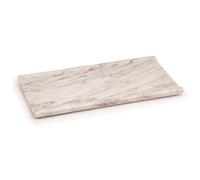 EHC Decorative Marble Serving Tray for Bathroom, Vanity, Jewellery, Coffee Table Accessory, Multipurpose Organizer - Natural