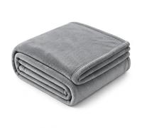 EHC Fleece Blanket Sofa Throw, Cozy Blanket Soft Fluffy Throws for sofa Large Bed and Couch Double, Grey, 150x200cm