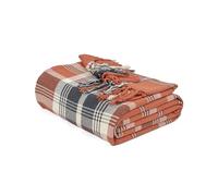EHC Highland Large Cotton Throw For Sofa, Double Bed, Armchair, 150cm x 200cm, Spice