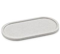 EHC Large Cosmetic Tray, Bathroom Vanity Tray, Sandstone, 37.5x19x1.5cm | Natural Sandstone, Decorative Trays for Perfume Jewellery Makeup Candles Diffusers, Bathroom Tray, Dresser Home Decor Trays