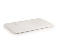 EHC Large Natural Marble 3 in 1 Chopping Board, Serving Tray Or Decorative Tray with Anti-Slip Pads, Multi-Purpose Kitchen & Serving Boards, White, 37.5 x 22 x 2 cm