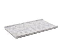EHC Marble Cosmetic Tray, Bathroom Vanity Tray, Natural, 30x15x1.5cm | jewellery display tray, decorative marble tray, perfume makeup organiser, dressing table jewellery trinket
