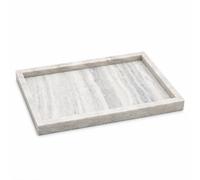 EHC Marble Cosmetic Tray, Bathroom Vanity Tray, Natural, 30x20x2.5cm | Marble Tray, Bathroom Tray for Countertop Organizer, Home Decor Trays, Cosmetics Countertop Organiser