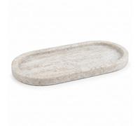 EHC Marble Cosmetic Tray, Decorative Tray, Vanity Tray, Natural 25x11.5x2cm | Natural Marble, Decorative Trays for Perfume Jewellery Makeup Key Candles Diffusers, Bathroom Tray, Dresser Home Decor Trays