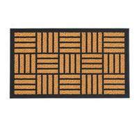 EHC Natural Coco Coir & Rubber Backed Door Mat for Indoor and Outdoor, Non-Slip, Dirt Trapper, Durable Rubber Mat, for Front Door, Hallways, Entrance, 45 x 75 cm
