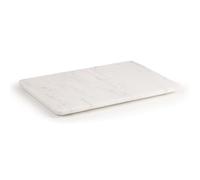 EHC Natural Marble 3 in 1 Chopping Board, Serving Tray Or Decorative Tray with Anti-Slip Pads, Multi-Purpose Kitchen & Serving Boards, Medium, White, 30 x 20 x 1.5 cm
