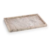 Ehc Natural Marble, Bathroom Vanity Tray, Tray Bathroom, Decorative Tray, Candle Tray, Rectangular, Natural, 31X20X2 Cm