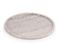 Ehc Natural Marble, Bathroom Vanity Tray, Tray Bathroom, Decorative Tray, Candle Tray, Round, Natural, 26 X 26 X 1 Cm