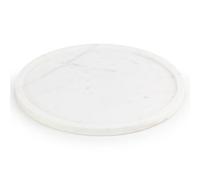 Ehc Natural Marble, Bathroom Vanity Tray, Tray Bathroom, Decorative Tray, Candle Tray, Round, White, 26 X 26 X 1 Cm