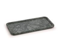 EHC Natural Marble Serving Tray for Bathroom, Vanity, Jewellery, Coffee Decorative Table Accessory, Multipurpose Organizer - Green