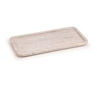 EHC Natural Marble Serving Tray for Bathroom, Vanity, Jewellery, Coffee Decorative Table Accessory, Multipurpose Organizer - Natural