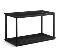 Ehc Shoe Rack Organiser 2 Tier, Multi-Purpose Wellies Boot Tray With Umbrella Drip Stand, Free Standing Shoe Storage
