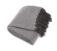 EHC Throws for Sofas Large, Sofa covers 2 Seater, Double bed, throws for Armchair Couch Covers 2 seater, Settee throws, 150 X 200cm, Grey