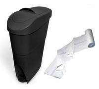 EHCB BLACK Sanitary Waste Bins Ladies 19L + Liners Feminine Hygiene Disposal Sani bin