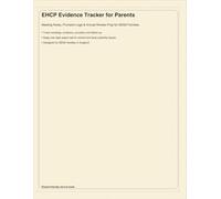 EHCP Evidence Tracker for Parents: Meeting Notes, Provision Logs & Annual Review Prep for SEND Families
