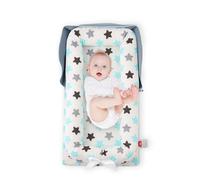 Ehcryonix Portable Baby Lounger, Soft Baby Nest Cover Breathable Cotton Fabric, Adjustable Infant Lounger for Baby, Adjustable Size and Strong Zipper, Extended Space for Newborn 0-24 Months, Star
