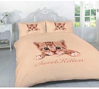 EHD 3D Animals Pattern Modern Stylish Duvet Cover Sets Quilt Cover Sets Luxurious Bedding Sets By NZ (Sweet Kitten, King)