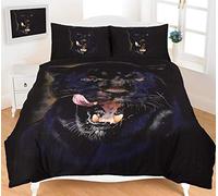EHD 3D Animals Pattern Modern Stylish Duvet Cover Sets Quilt Cover Sets Luxurious Bedding Sets By NZ (Black Panther, Single)