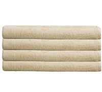 EHD Luxury 4pk Jumbo Bath Sheet Set 100% Pure Egyptian Cotton 500 GSM Super Soft Extra Absorbent Large Jumbo Bath Sheets Sets (Cream)