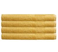 EHD Luxury 4pk Jumbo Bath Sheet Set 100% Pure Egyptian Cotton 500 GSM Super Soft Extra Absorbent Large Jumbo Bath Sheets Sets (Ochre)