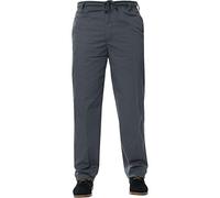 EHD Mens Elasticated Waist Smart Rugby Trousers Super Soft Comfortable Workwear Bottoms Straight Leg Casual Formal Golf Pants (32W / 31L, Grey)