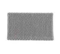 EHD Micro Bobble Luxury Cotton Rich Bath Mats Anti Slip Water Absorbent Regular Size Bathroom Rugs (Silver)