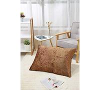 EHD New Crushed Velvet Cushion Covers Super Soft Luxury Style Decor Plush Cushion Covers Brown/Chocolate, 24"x24" (60x60cm)