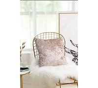 EHD New Crushed Velvet Cushion Covers Super Soft Luxury Style Decor Plush Cushion Covers Mink, 18"x18" (45x45cm)