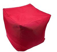 EHD Waterproof Bean Bags Super Soft Living Room Bedroom Kitchen Patio Out Door Foot Rest Stools Pouffes Ottomans Bean Bags (Red)