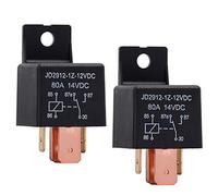 Ehdis 2 Pack Car Relay 12V 80 AMP 5 Pin, JD2912-1Z-12VDC 80A 14VDC SPDT Truck Boat Van Vehicle Automotive Relay 12V Switch