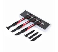 EHDIS 3 in 1 Micro Squeegee Kit, Wrapping Stick Squeegee Tuck Tools with 6 Plastic Blades, Vinyl Wrap Tools, for gap cuts on all types of doors and in car body joints