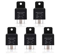 Ehdis 5 pcs Car Relay 12v 40 APM 4 Pin, Automatic Relay Spst Model No.: JD2912-1H-12VDC 40A 14VDC, Auto Switches & Starters