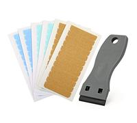 EHDIS 72 Pcs Hair Extension Tapes with Scraper for Remove Tapes, Double Sided Hair Tape for Hair Extensions Lace Wig Hairpiece Toupee Hair Weft, 4 x 0.8 cm