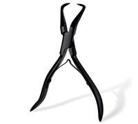 EHDIS Hair Extension Plier for Micro link, Micro Ring, Feather Extension, Beads Opener & Removal, Bead lock Remover Hair Extension Pliers in stainless steel, Black