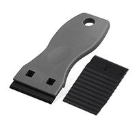Ehdis Plastic Scraper with 10 Plastic Razor Blade, Adhesive Remover, Sticky Remover for Removing Label, Glue in the Glass, Window, 1.5 inch, Grey
