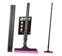 EHDIS Window Squeegee with with Long Handle, 8 inch, Window Cleaning for Indoor/Outdoor High Window, Wall, Mirror and Car