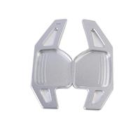 EHDXGGEK 2Pcs Paddle Shifter Compatible with Audi A4 B8 A3 8P S3 A5 A6 S6 C6 Q5 A8 R8 TT TTS MK2 8J Avant Car Steering Wheel Paddles Extension DSG(Silver)