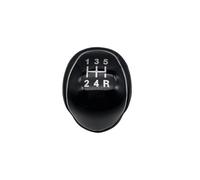 EHDXGGEK 5/6 Speed Car Gear Shift Knob PU Leather Lever Compatible with Ford Mondeo IV S-MAX C-MAX Transit Focus MK3 MK4 Kuga Connect(Black 5 Speed)