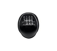 EHDXGGEK 5/6 Speed Car Gear Shift Knob PU Leather Lever Compatible with Ford Mondeo IV S-MAX C-MAX Transit Focus MK3 MK4 Kuga Connect(Black 6 Speed)