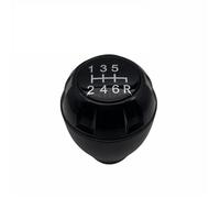 EHDXGGEK 6 Speed Manual Gear Shift Knob Lever Shifter 68085312AB Head Silvery Black Compatible with Jeep Wrangler JK 2007-2018 Auto Parts(Black)
