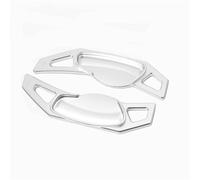 EHDXGGEK Car Steering Wheel DSG Shift Paddles Extension Shifters Stickers Compatible with Benz Smart 451 453 Fortwo 2009-2017 Forfour 2015-2017(Silver)