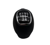 EHDXGGEK Car Styling Gear Shift Knob 5/6 Speed Black Leather Lever Shifter Pen Stick Compatible with Kia Rio 5 Sportage Auto Parts(5 Speed)